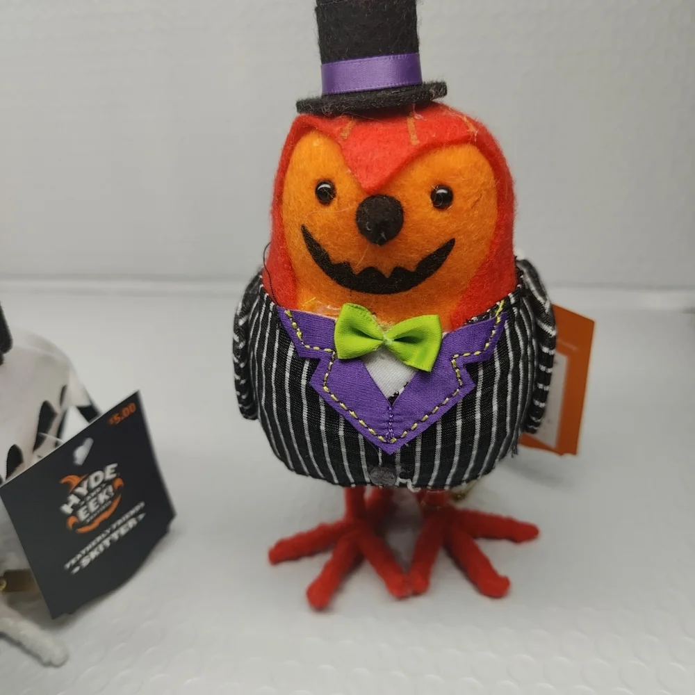 Target Hyde & Eek Featherly Friends Halloween Birds Lot Of 4